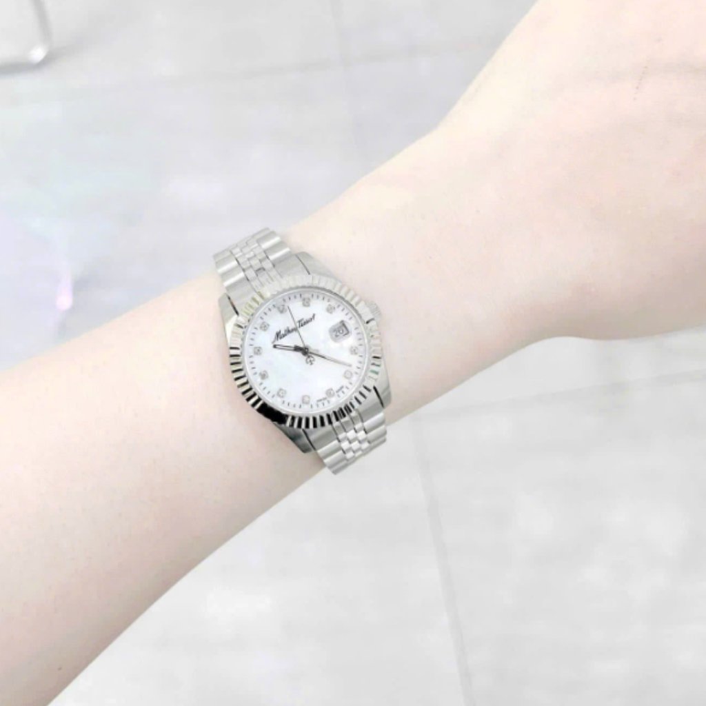 Ladies Tissot Mathey 32mm Silver Diamond Dial Watch Ladies Tissot Mathey 32mm Silver Diamond Dial Watch